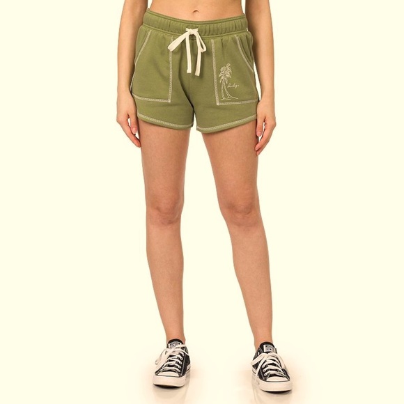Hurley Comfy Drawstring Palm Tree Shorts Size xs - Picture 1 of 10